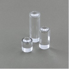 3 Piece Dimple Riser Set Clear Round Columns for Marbles and Spheres   281797227362